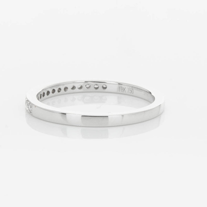 18ct White Gold .12ct Diamond Aurora Band-Ring-Walker & Hall