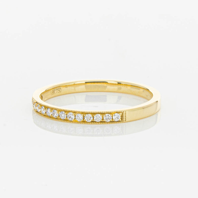 18ct Yellow Gold .12ct Diamond Aurora Band-Ring-Walker & Hall