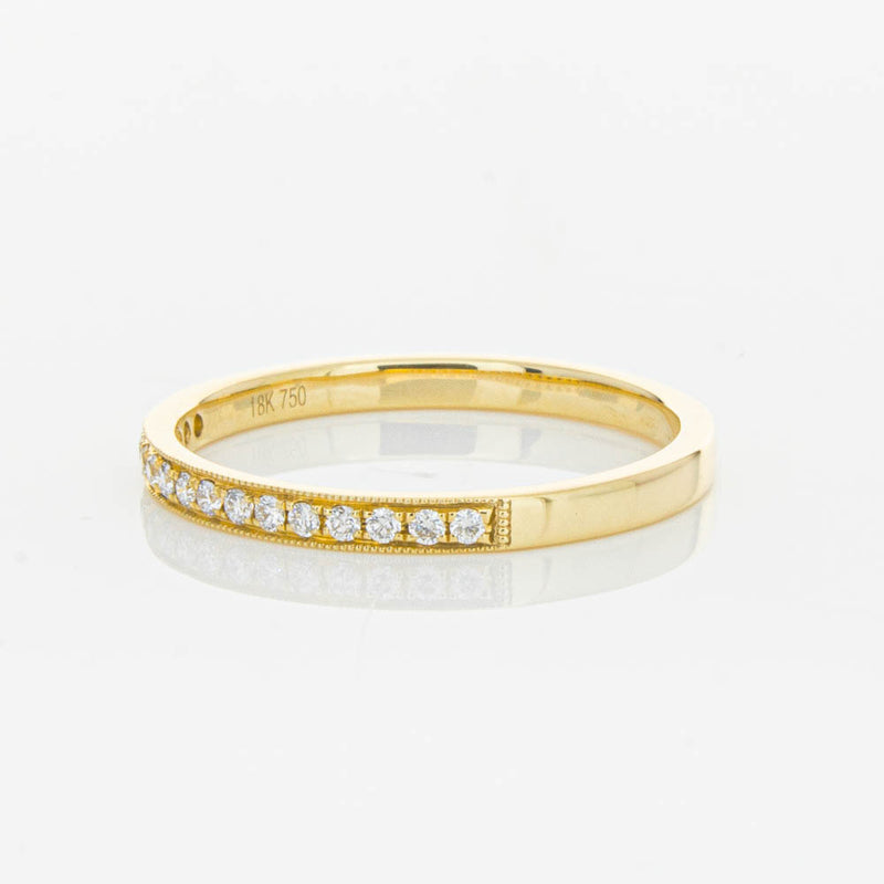 18ct Yellow Gold .12ct Diamond Aurora Band-Ring-Walker & Hall
