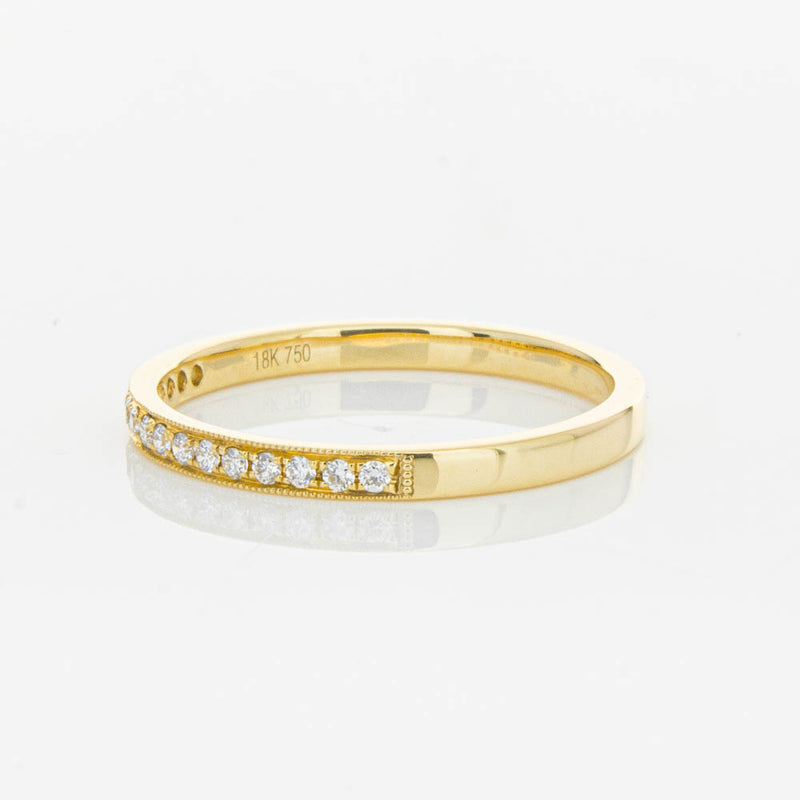 18ct Yellow Gold .12ct Diamond Aurora Band-Ring-Walker & Hall