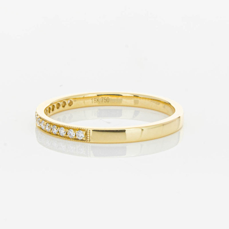 18ct Yellow Gold .12ct Diamond Aurora Band-Ring-Walker & Hall