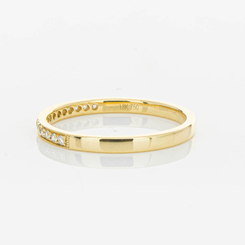 18ct Yellow Gold .12ct Diamond Aurora Band-Ring-Walker & Hall