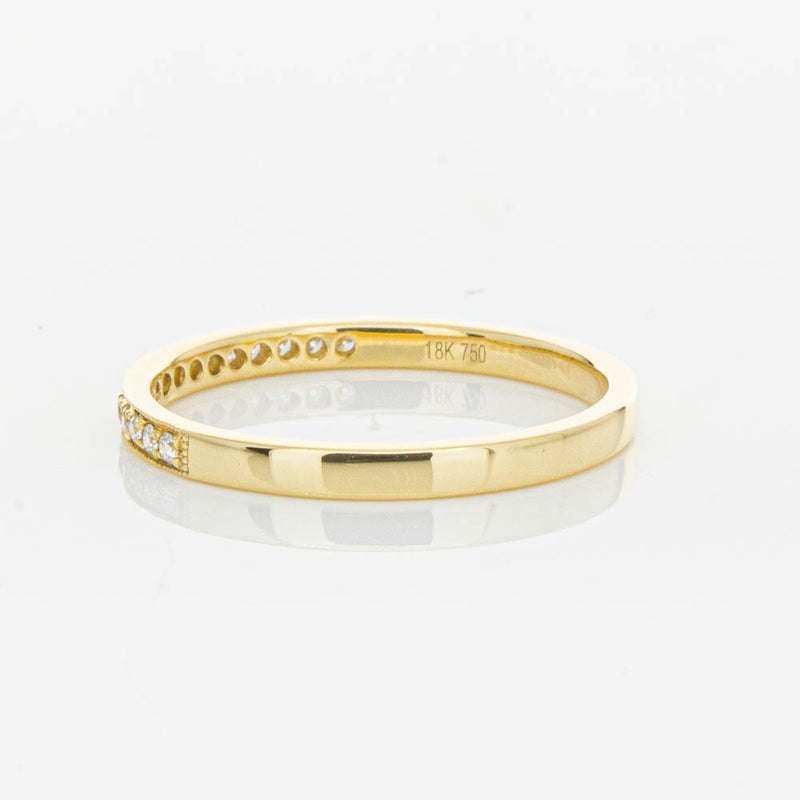 18ct Yellow Gold .12ct Diamond Aurora Band-Ring-Walker & Hall