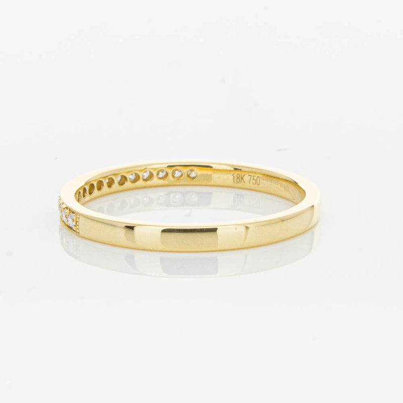 18ct Yellow Gold .12ct Diamond Aurora Band-Ring-Walker & Hall