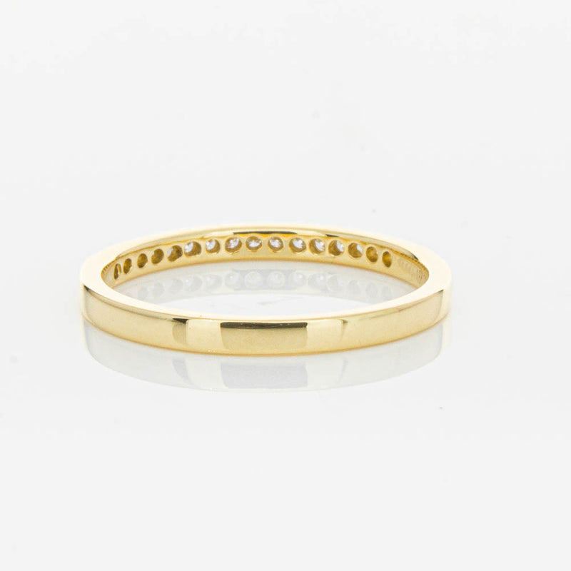 18ct Yellow Gold .12ct Diamond Aurora Band-Ring-Walker & Hall