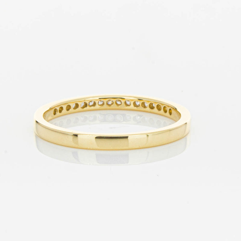 18ct Yellow Gold .12ct Diamond Aurora Band-Ring-Walker & Hall