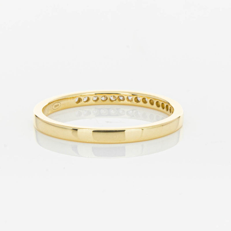 18ct Yellow Gold .12ct Diamond Aurora Band-Ring-Walker & Hall