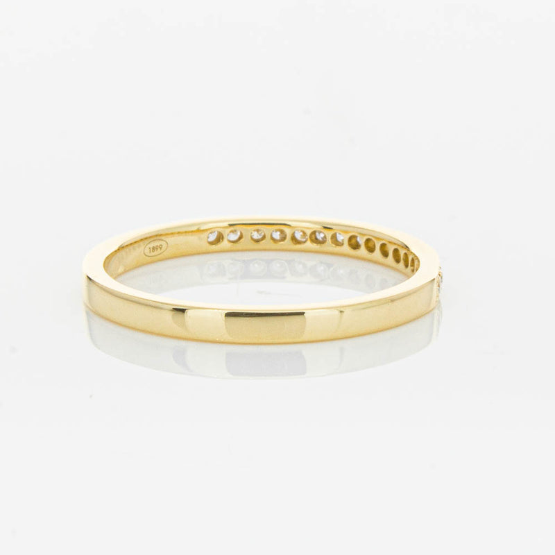 18ct Yellow Gold .12ct Diamond Aurora Band-Ring-Walker & Hall
