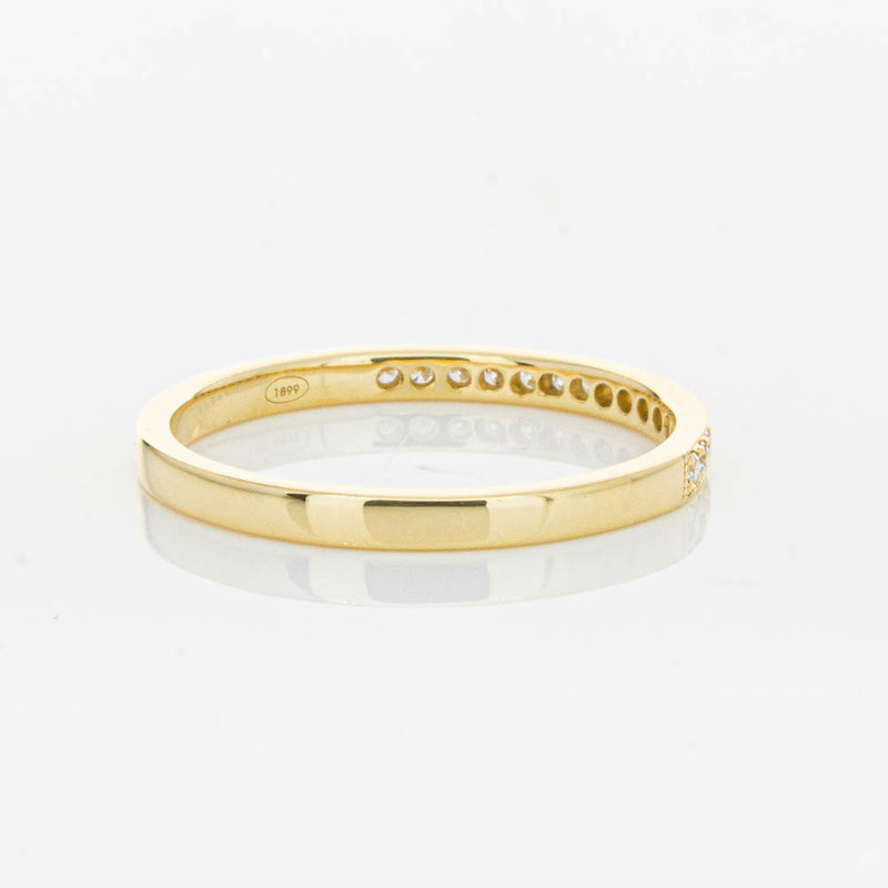 18ct Yellow Gold .12ct Diamond Aurora Band-Ring-Walker & Hall