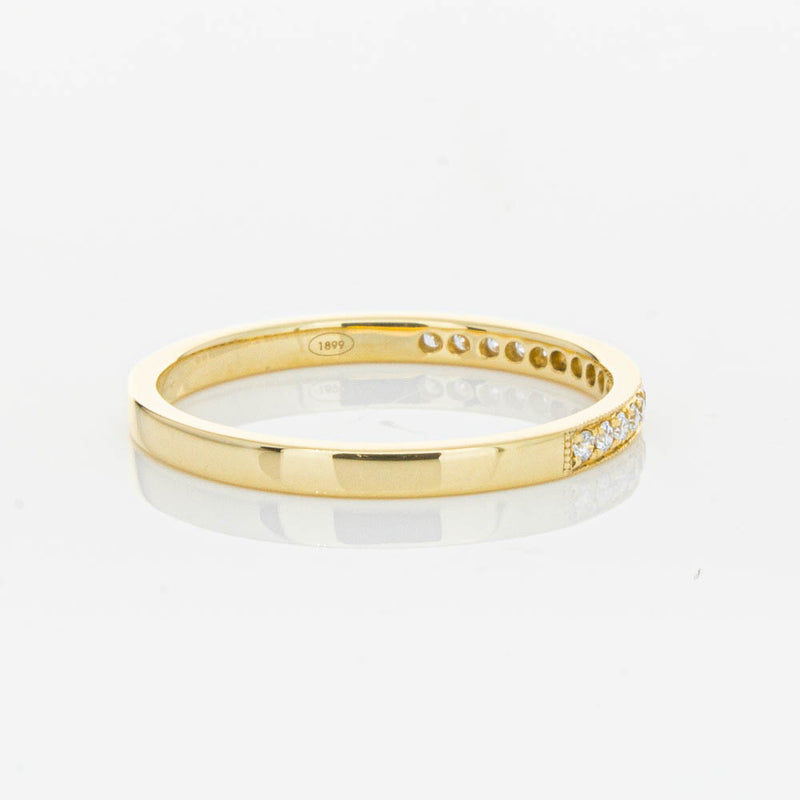 18ct Yellow Gold .12ct Diamond Aurora Band-Ring-Walker & Hall