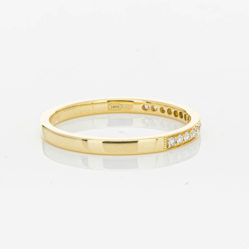 18ct Yellow Gold .12ct Diamond Aurora Band-Ring-Walker & Hall