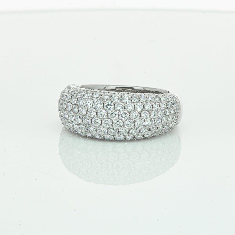 18ct White Gold 1.89ct Diamond Band-Ring-Walker & Hall