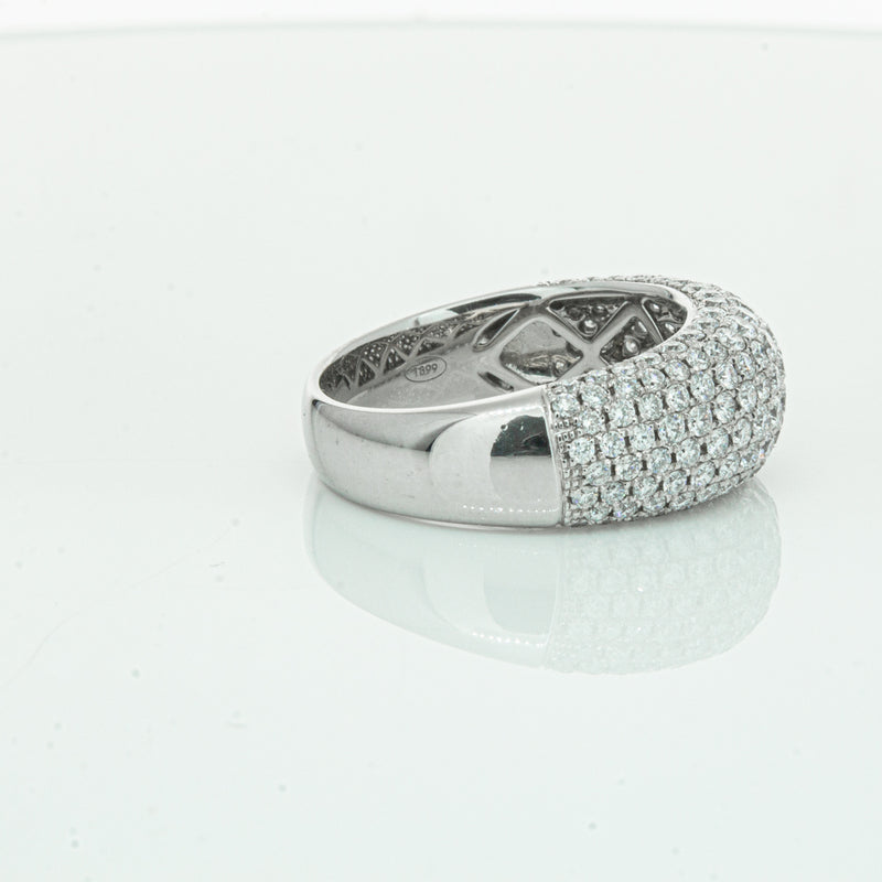 18ct White Gold 1.89ct Diamond Band-Ring-Walker & Hall