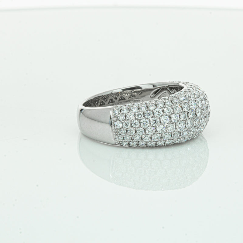 18ct White Gold 1.89ct Diamond Band-Ring-Walker & Hall