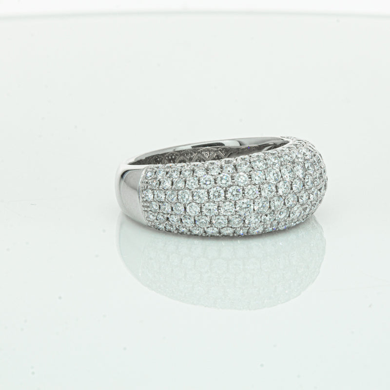 18ct White Gold 1.89ct Diamond Band-Ring-Walker & Hall