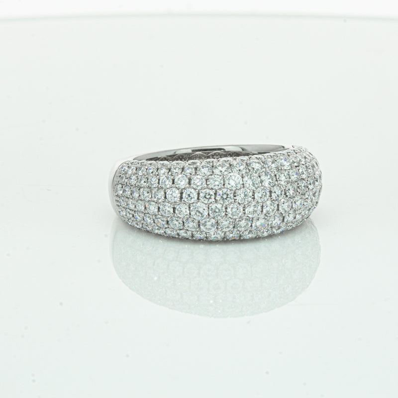 18ct White Gold 1.89ct Diamond Band-Ring-Walker & Hall