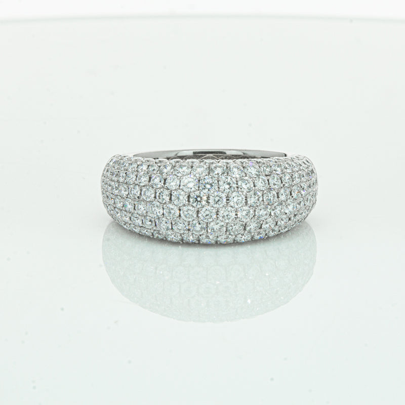 18ct White Gold 1.89ct Diamond Band-Ring-Walker & Hall