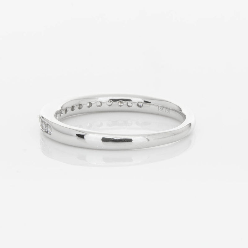 18ct White Gold Diamond Channel Set Band-Ring-Walker & Hall