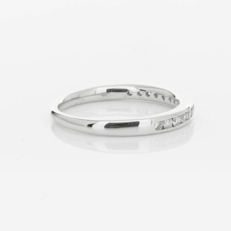 18ct White Gold Diamond Channel Set Band-Ring-Walker & Hall