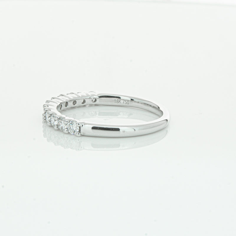 18ct White Gold .50ct Diamond Panorama Band-Ring-Walker & Hall