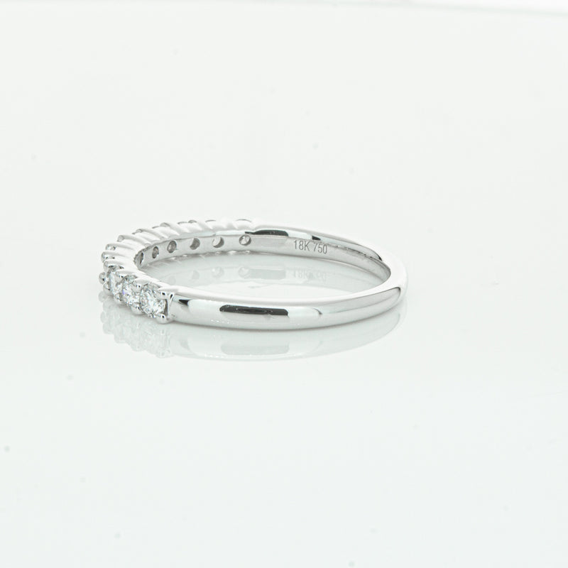 18ct White Gold .50ct Diamond Panorama Band-Ring-Walker & Hall
