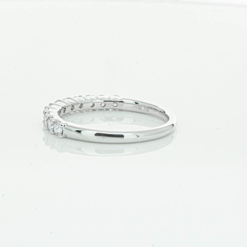 18ct White Gold .50ct Diamond Panorama Band-Ring-Walker & Hall