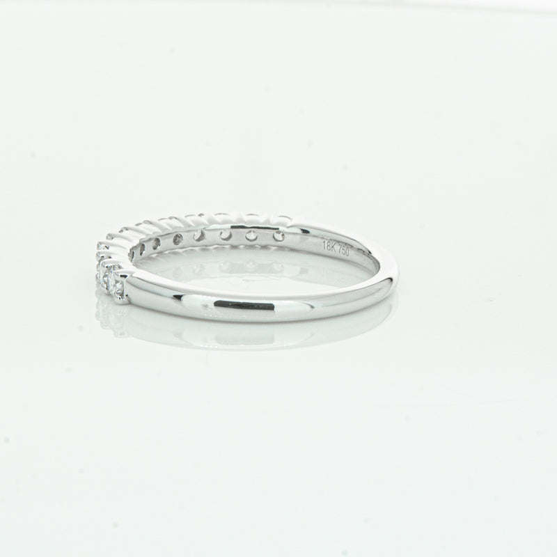 18ct White Gold .50ct Diamond Panorama Band-Ring-Walker & Hall