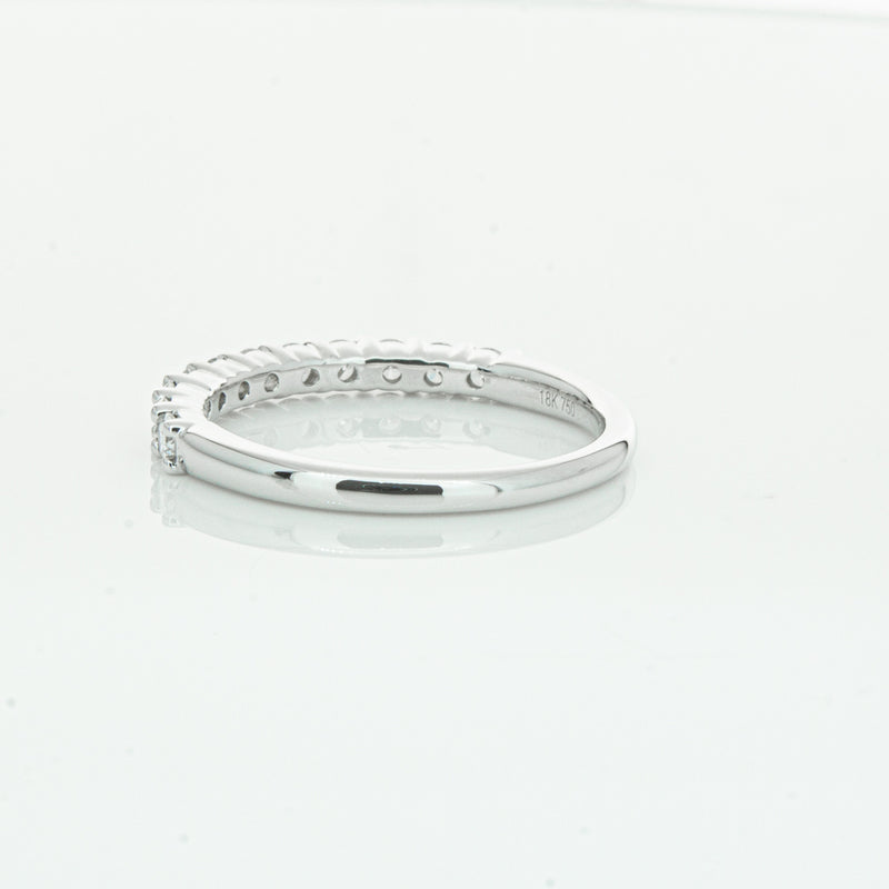 18ct White Gold .50ct Diamond Panorama Band-Ring-Walker & Hall