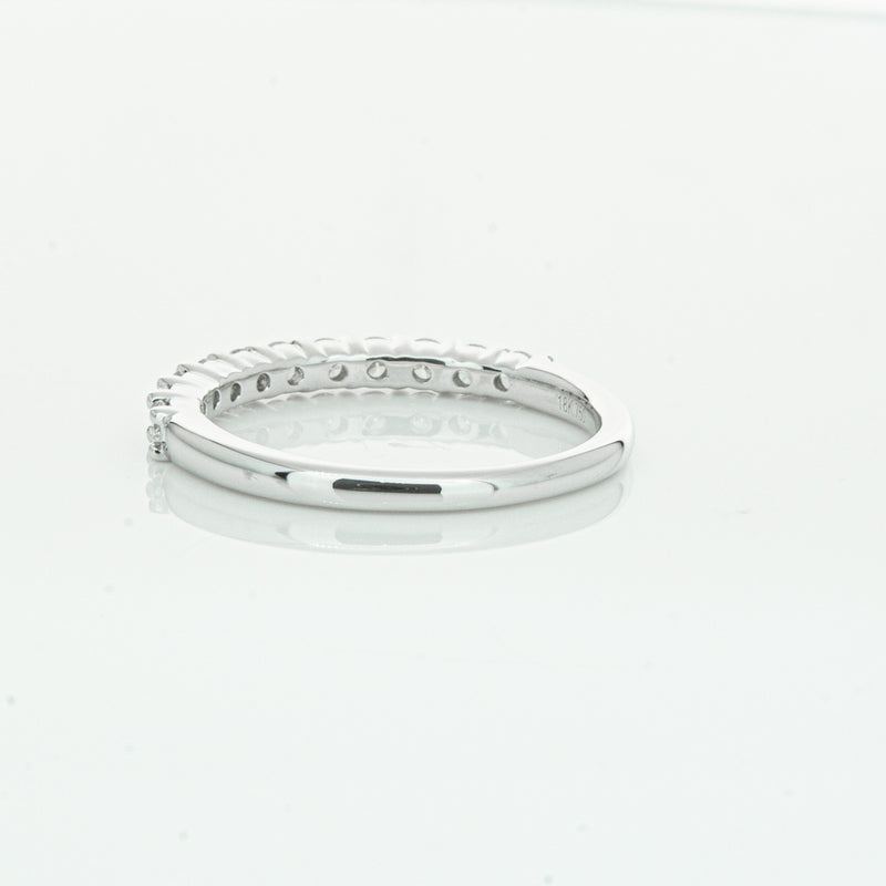 18ct White Gold .50ct Diamond Panorama Band-Ring-Walker & Hall