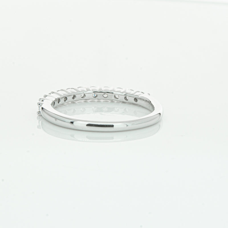 18ct White Gold .50ct Diamond Panorama Band-Ring-Walker & Hall