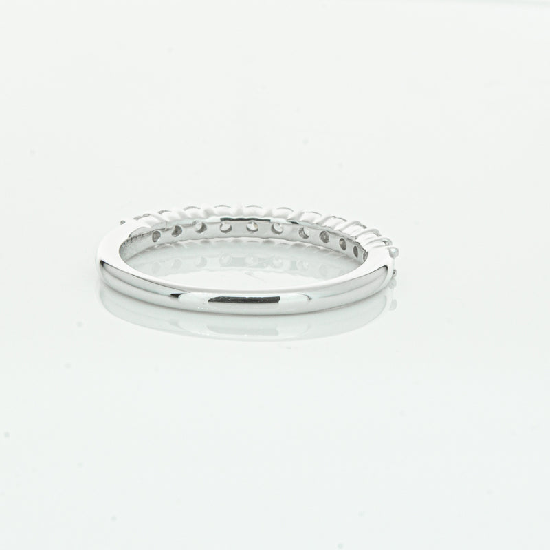 18ct White Gold .50ct Diamond Panorama Band-Ring-Walker & Hall