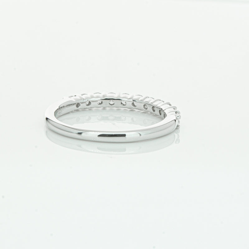 18ct White Gold .50ct Diamond Panorama Band-Ring-Walker & Hall