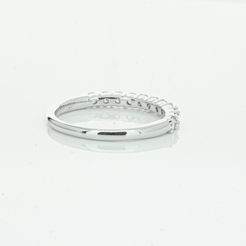 18ct White Gold .50ct Diamond Panorama Band-Ring-Walker & Hall