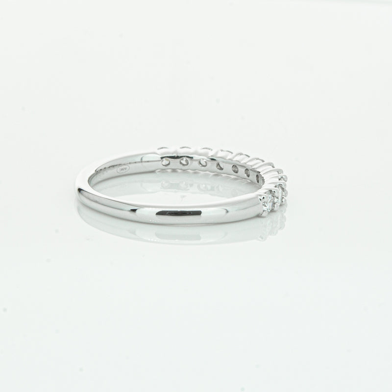 18ct White Gold .50ct Diamond Panorama Band-Ring-Walker & Hall