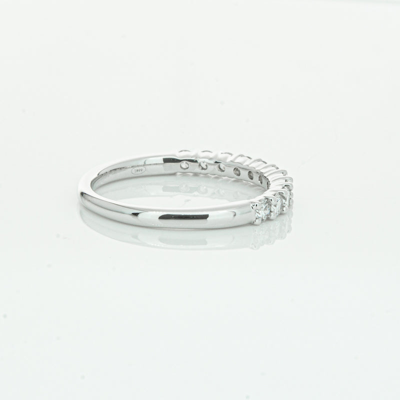 18ct White Gold .50ct Diamond Panorama Band-Ring-Walker & Hall