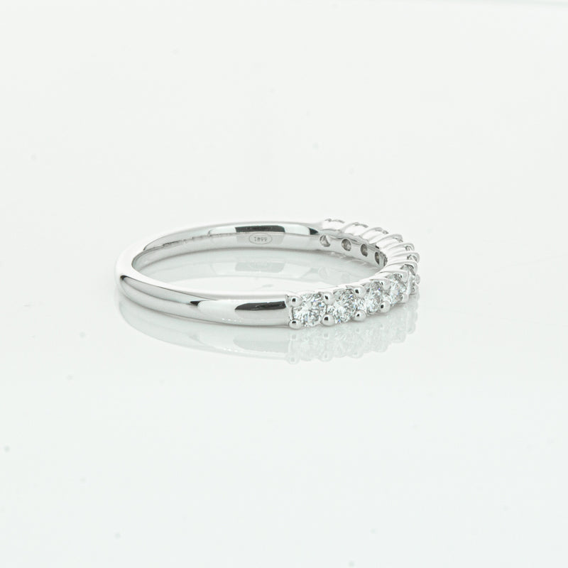 18ct White Gold .50ct Diamond Panorama Band-Ring-Walker & Hall