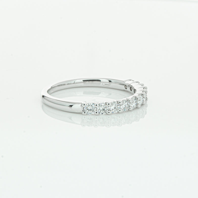 18ct White Gold .50ct Diamond Panorama Band-Ring-Walker & Hall