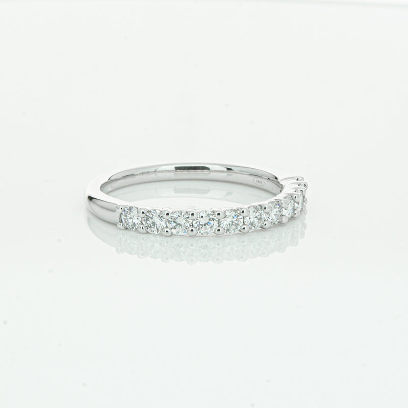 18ct White Gold .50ct Diamond Panorama Band-Ring-Walker & Hall