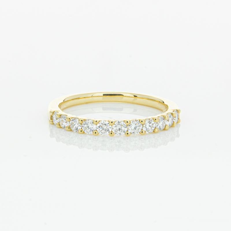 18ct Yellow Gold .50ct Diamond Panorama Band-Ring-Walker & Hall