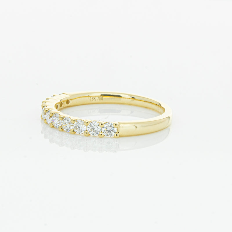 18ct Yellow Gold .50ct Diamond Panorama Band-Ring-Walker & Hall