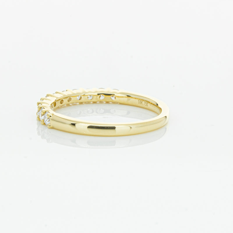 18ct Yellow Gold .50ct Diamond Panorama Band-Ring-Walker & Hall