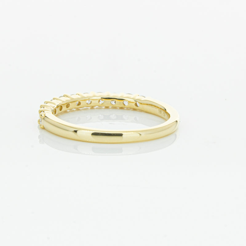 18ct Yellow Gold .50ct Diamond Panorama Band-Ring-Walker & Hall