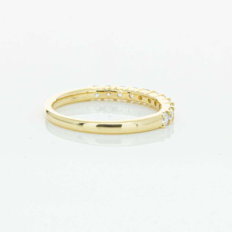 18ct Yellow Gold .50ct Diamond Panorama Band-Ring-Walker & Hall