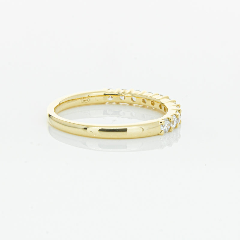 18ct Yellow Gold .50ct Diamond Panorama Band-Ring-Walker & Hall