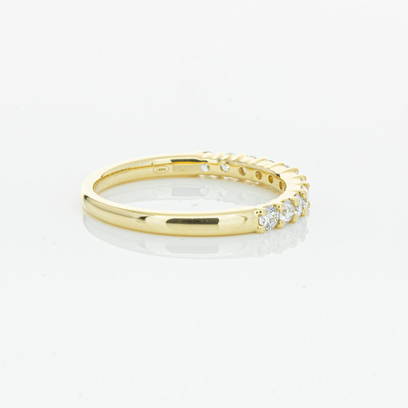 18ct Yellow Gold .50ct Diamond Panorama Band-Ring-Walker & Hall