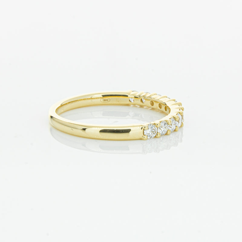 18ct Yellow Gold .50ct Diamond Panorama Band-Ring-Walker & Hall