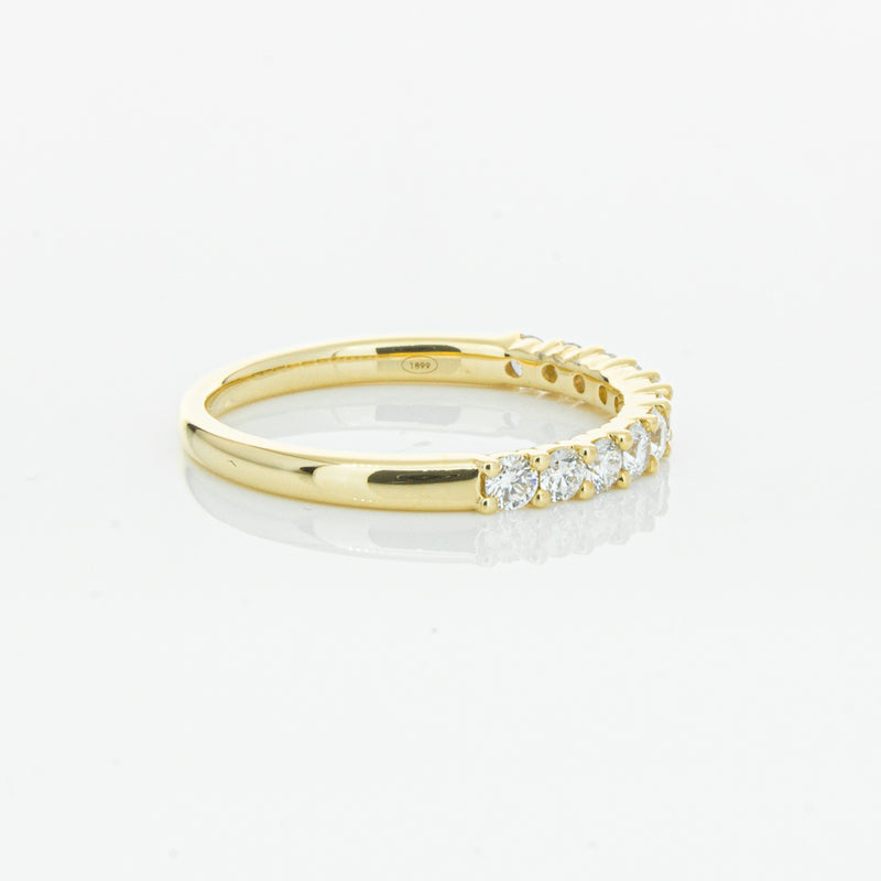 18ct Yellow Gold .50ct Diamond Panorama Band-Ring-Walker & Hall