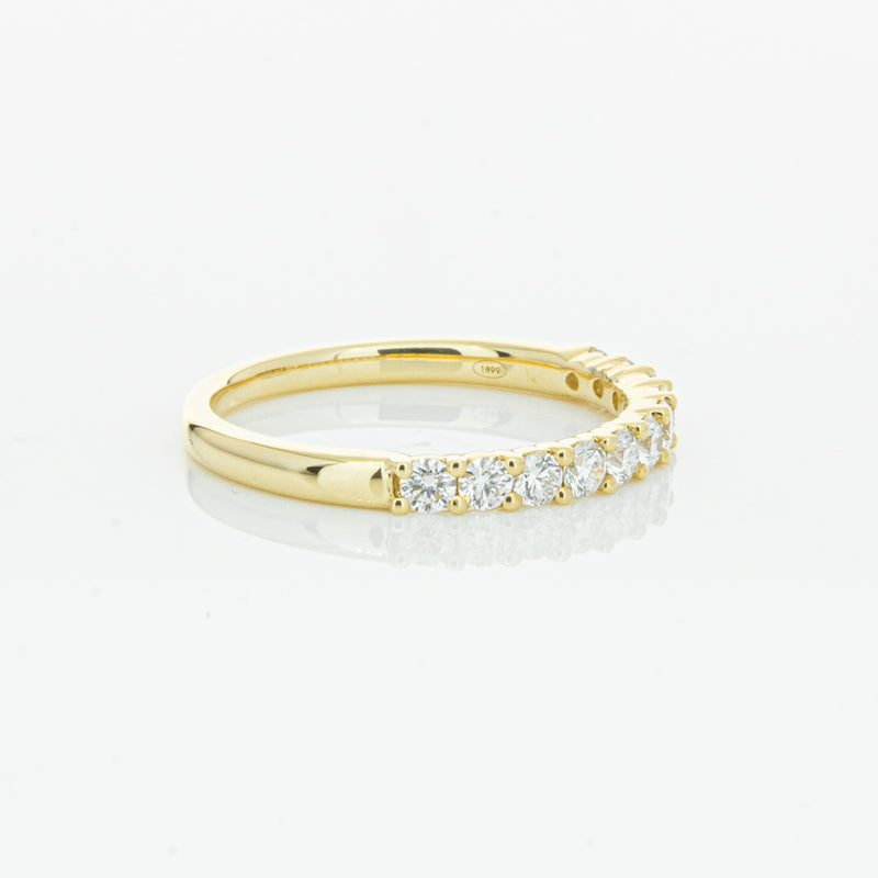 18ct Yellow Gold .50ct Diamond Panorama Band-Ring-Walker & Hall