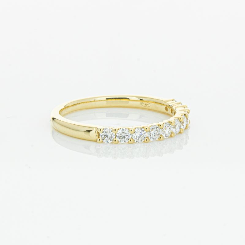 18ct Yellow Gold .50ct Diamond Panorama Band-Ring-Walker & Hall