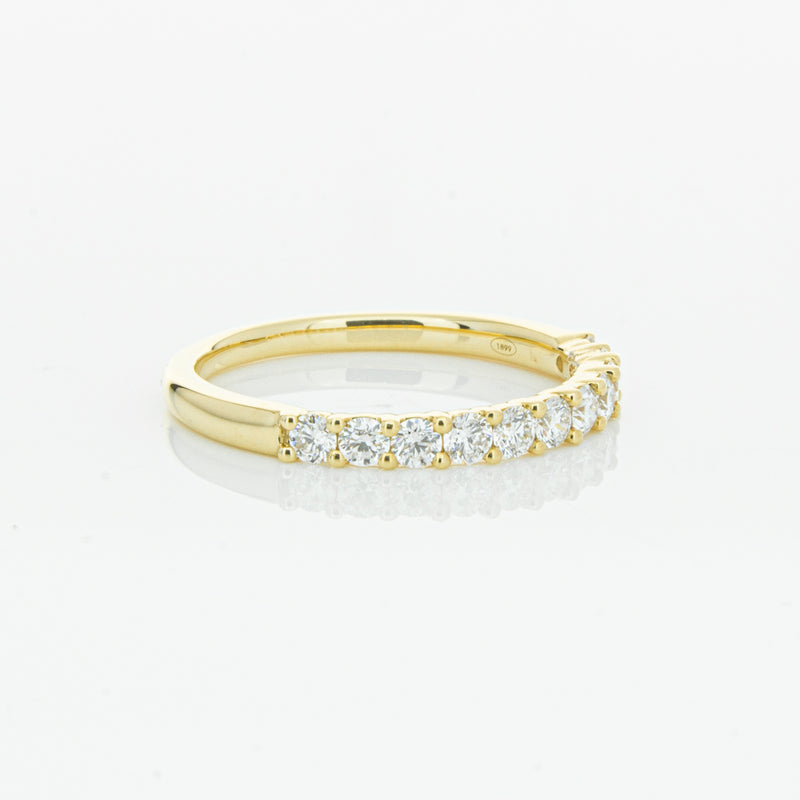 18ct Yellow Gold .50ct Diamond Panorama Band-Ring-Walker & Hall